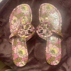 Floral Tory Burch Miller Sandals
